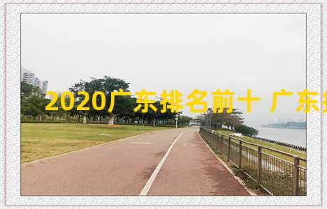 2020广东排名前十 广东排名19w